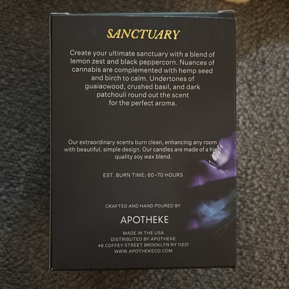 Apotheke Sanctuary Soy Wax Candle - Hayley Williams - New - Picture 3 of 3